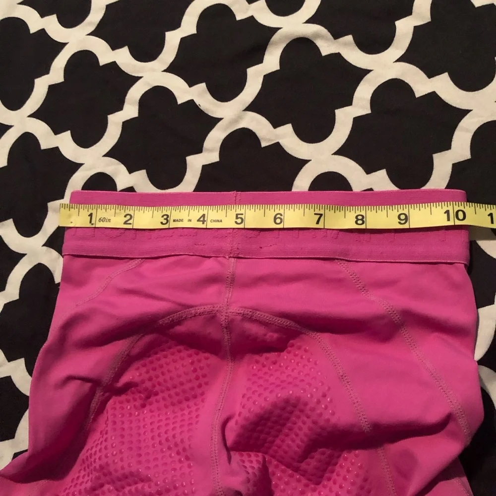 Horze Kids Girls Size XS Pink Ankle Leggings Equestrian Waisted Stretch M8